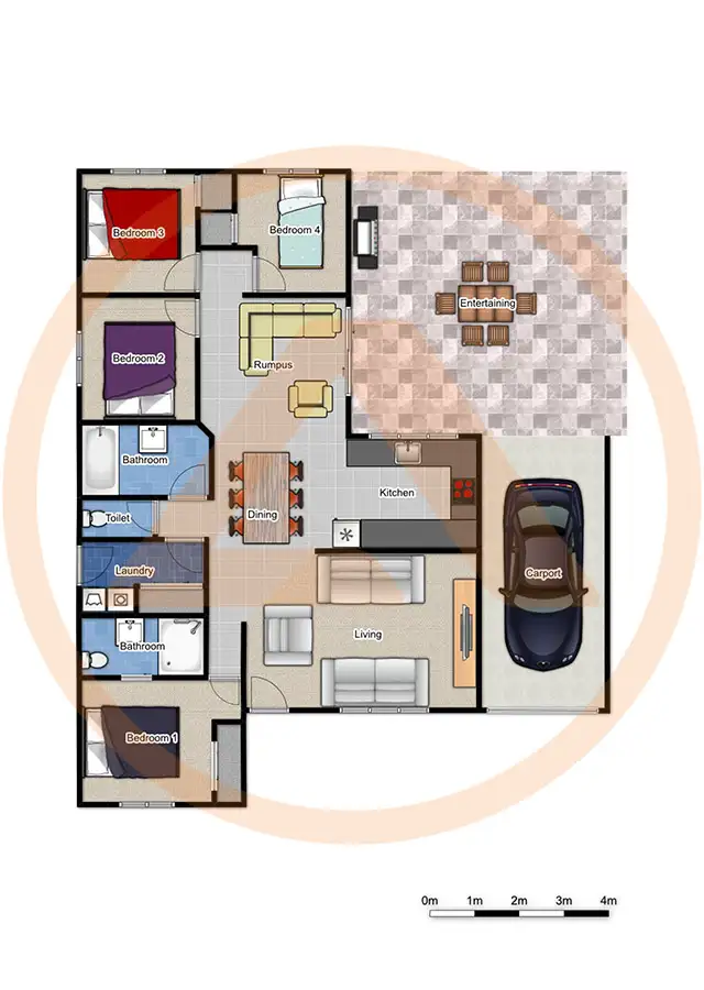 Floorplan of Homely house listing, 3 Titan Court, Boronia Heights QLD 4124