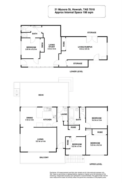 Floorplan of Homely house listing, 21 Myoora Street, Howrah TAS 7018