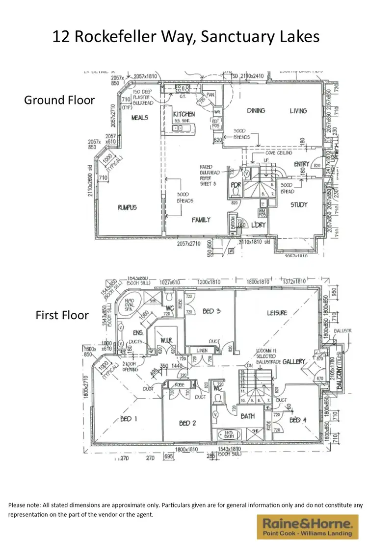 Floorplan of Homely house listing, 12 Rockefeller Way, Sanctuary Lakes VIC 3030