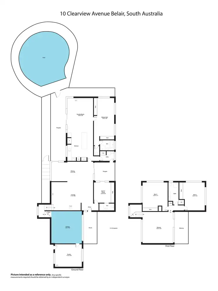 Floorplan of Homely house listing, 10 Clearview Avenue, Belair SA 5052