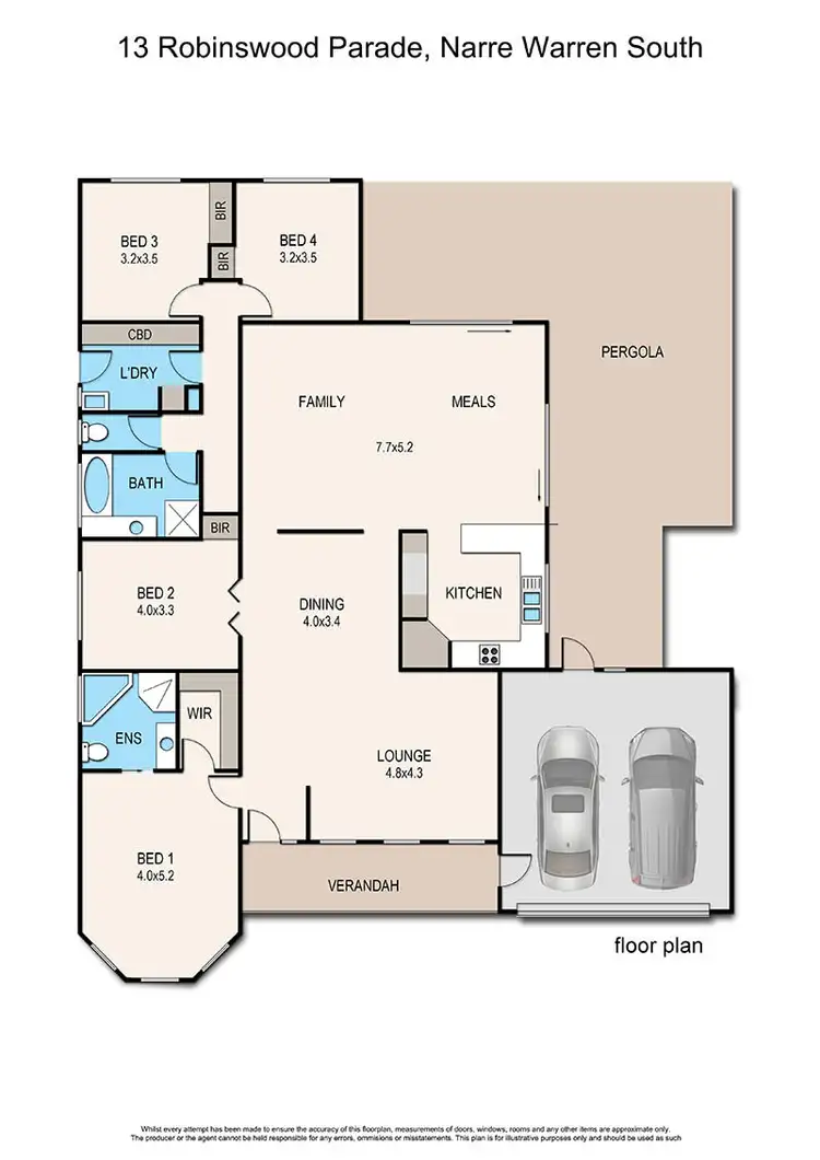 Floorplan of Homely house listing, 13 Robinswood Parade, Narre Warren South VIC 3805