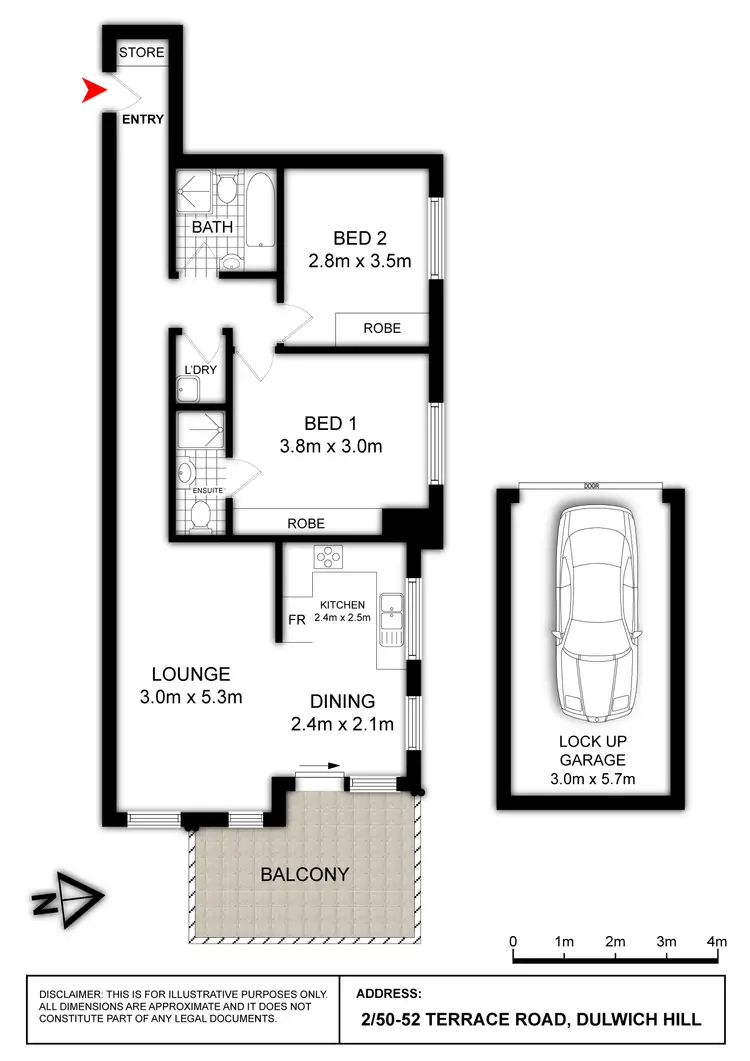 Floorplan of Homely apartment listing, 2/50-52 Terrace Road, Dulwich Hill NSW 2203