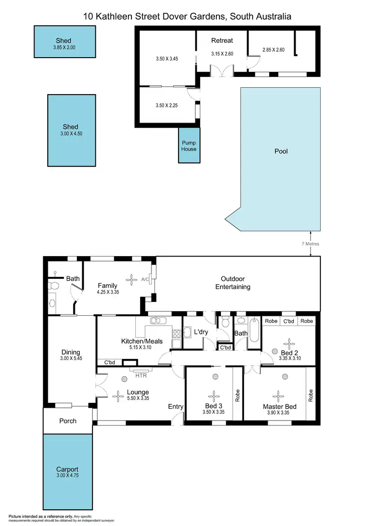 Floorplan of Homely house listing, 10 Kathleen Street, Dover Gardens SA 5048