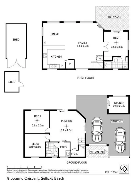 Floorplan of Homely house listing, 9 Lucerno Crescent, Sellicks Beach SA 5174