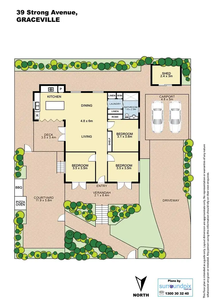 Floorplan of Homely house listing, 39 Strong Ave, Graceville QLD 4075