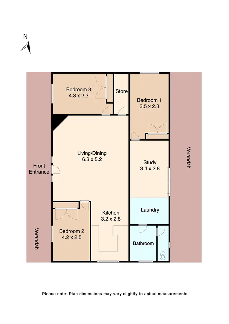 Floorplan of Homely house listing, 8 Forest Court, Enfield VIC 3352