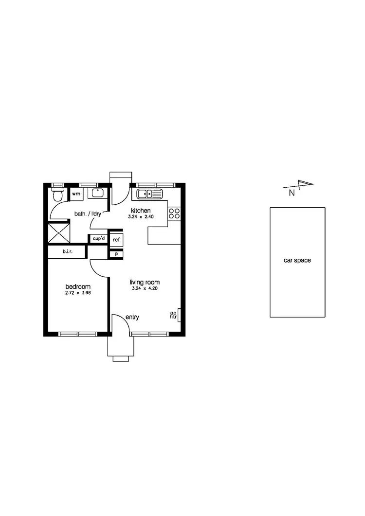 Floorplan of Homely unit listing, 2/47 Curlew Avenue, Altona VIC 3018