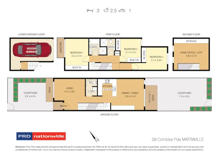 Floorplan of Homely townhouse listing, 29 Combles Parade, Matraville NSW 2036