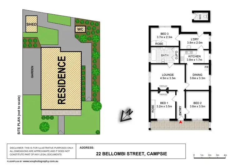 Floorplan of Homely house listing, 22 Bellombi Street, Campsie NSW 2194