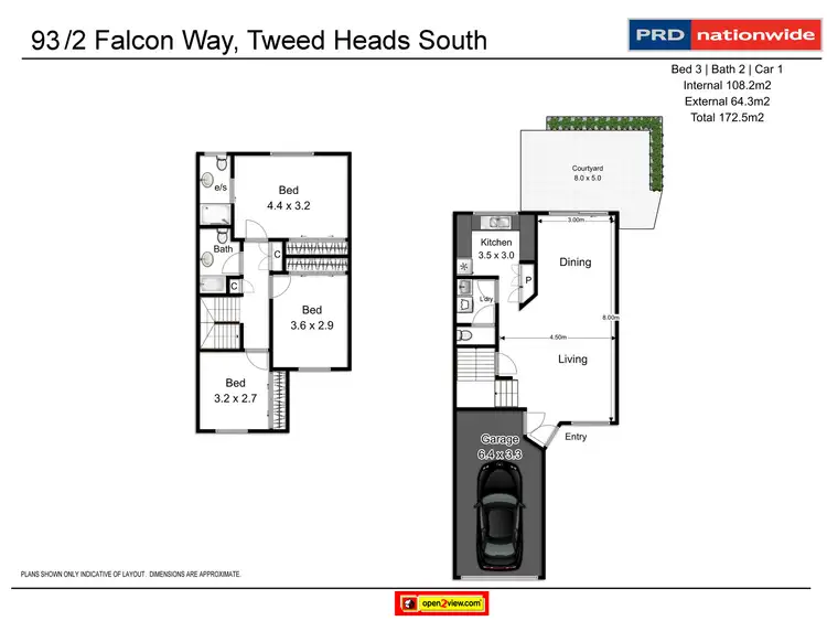 Floorplan of Homely townhouse listing, 93/2 Falcon Way, Tweed Heads South NSW 2486