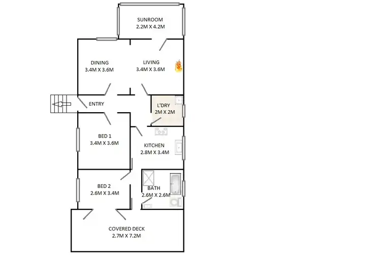 Floorplan of Homely house listing, 21 Goodare Street, Blackheath NSW 2785