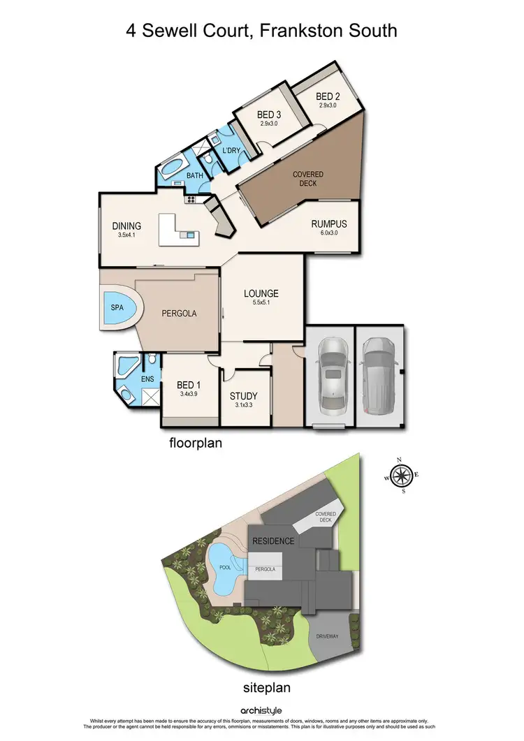 Floorplan of Homely house listing, 4 Sewell Court, Frankston South VIC 3199