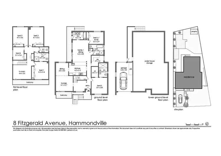 Floorplan of Homely house listing, 8 Fitzgerald Avenue, Hammondville NSW 2170