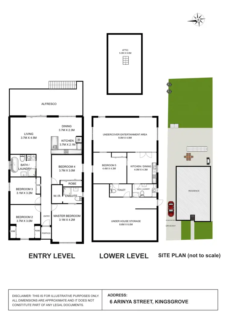 Floorplan of Homely house listing, 6 Arinya Street, Kingsgrove NSW 2208