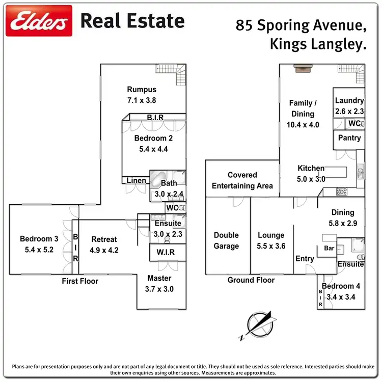 Floorplan of Homely house listing, 85 Sporing Ave, Kings Langley NSW 2147
