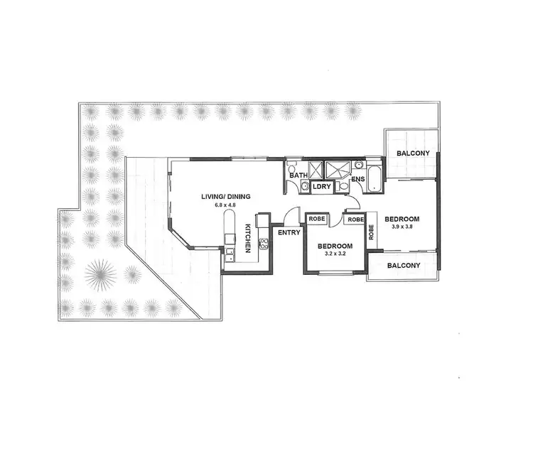 Floorplan of Homely apartment listing, 2/8 Wairoa Avenue, North Bondi NSW 2026