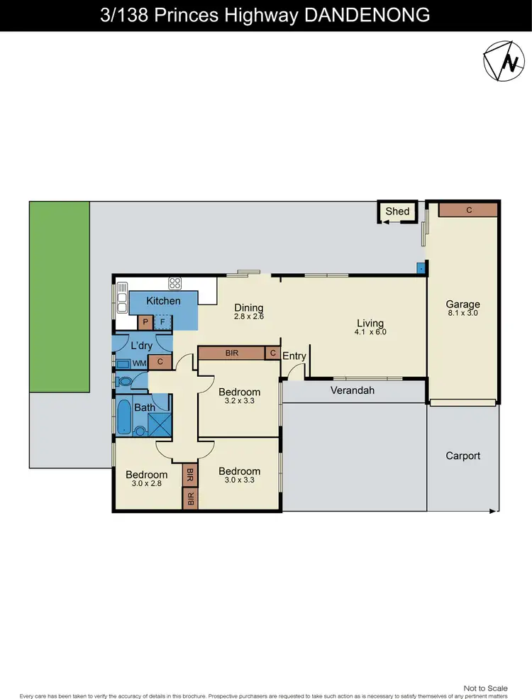 Floorplan of Homely unit listing, 3/138 Princes Highway, Dandenong VIC 3175