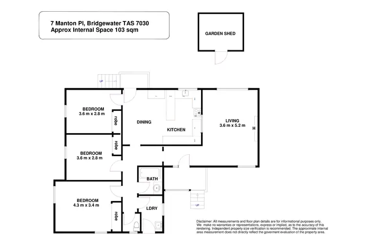Floorplan of Homely house listing, 7 Manton Place, Bridgewater TAS 7030