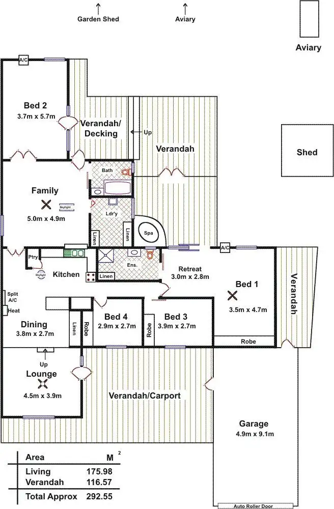 Floorplan of Homely house listing, 21 Gartrell Street, Roseworthy SA 5371