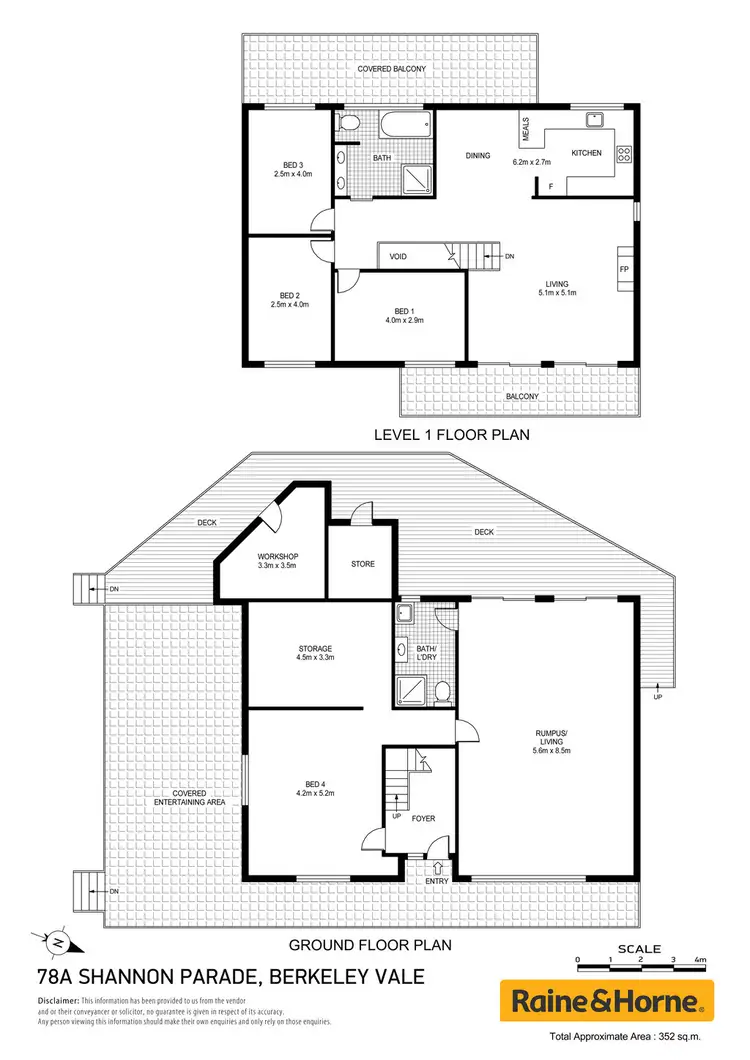Floorplan of Homely house listing, 78A Shannon Parade, Berkeley Vale NSW 2261