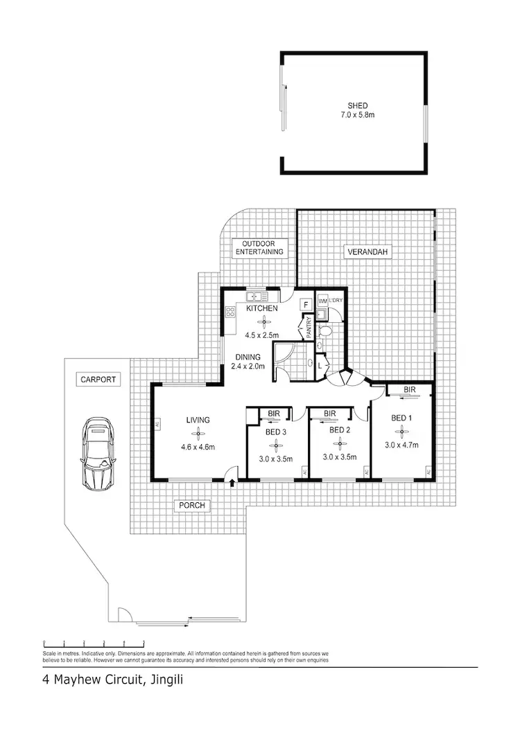 Floorplan of Homely house listing, 4 Mayhew Crescent, Jingili NT 810