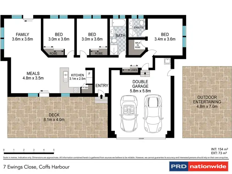 Floorplan of Homely house listing, 7 Ewings Close, Coffs Harbour NSW 2450