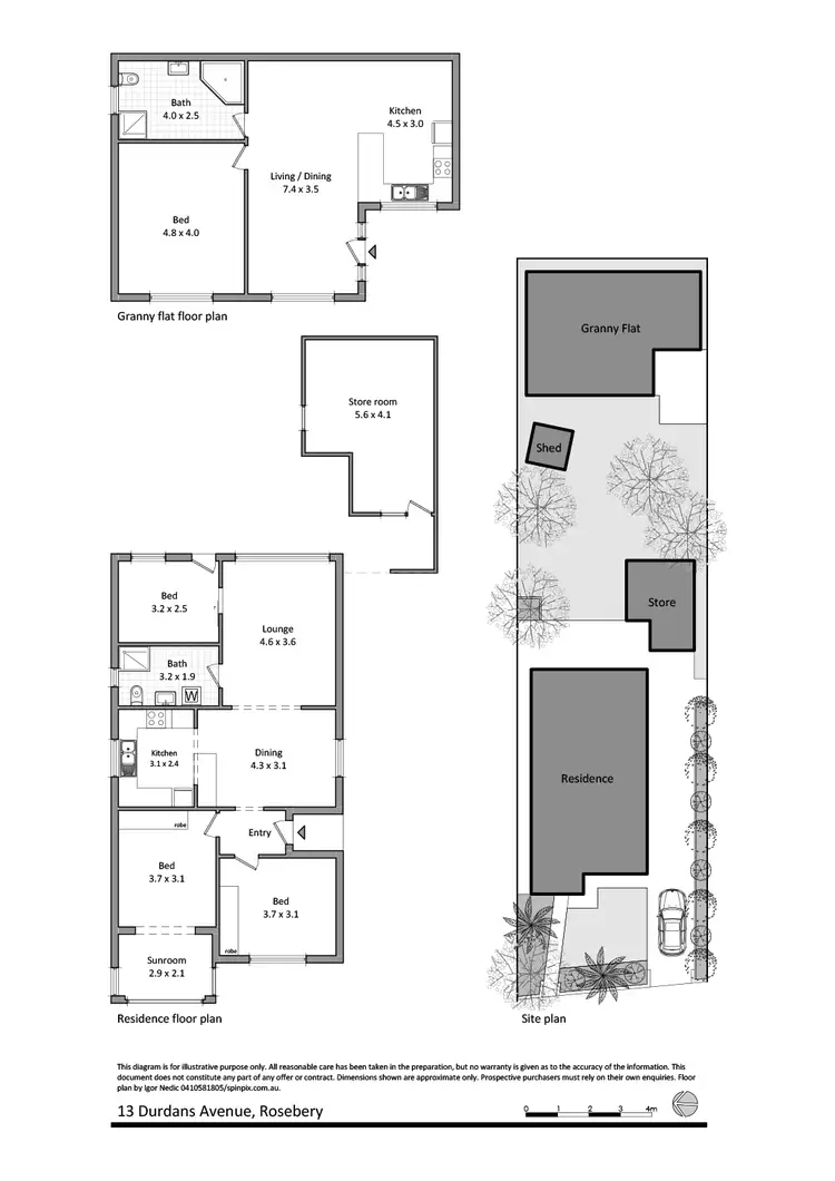 Floorplan of Homely house listing, 13 Durdans Avenue, Rosebery NSW 2018