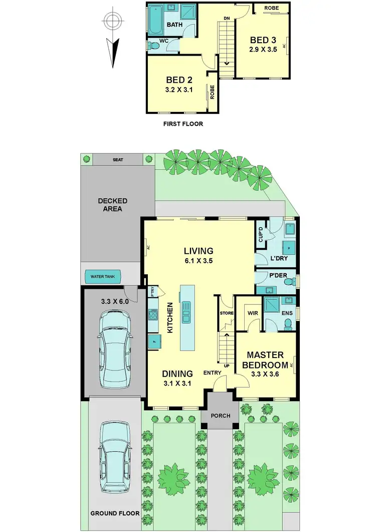 Floorplan of Homely townhouse listing, 1/71 MCINTOSH STREET, Airport West VIC 3042