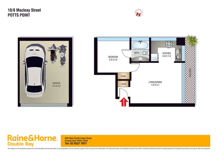 Floorplan of Homely apartment listing, 10/8 Macleay Street, Potts Point NSW 2011