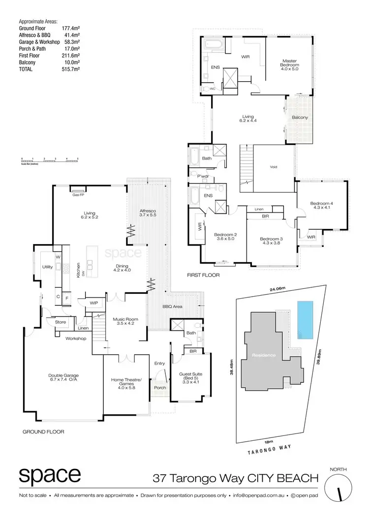 Floorplan of Homely house listing, 37 Tarongo Way, City Beach WA 6015