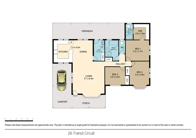 Floorplan of Homely house listing, 26 Transit  Circuit, Woodroffe NT 830