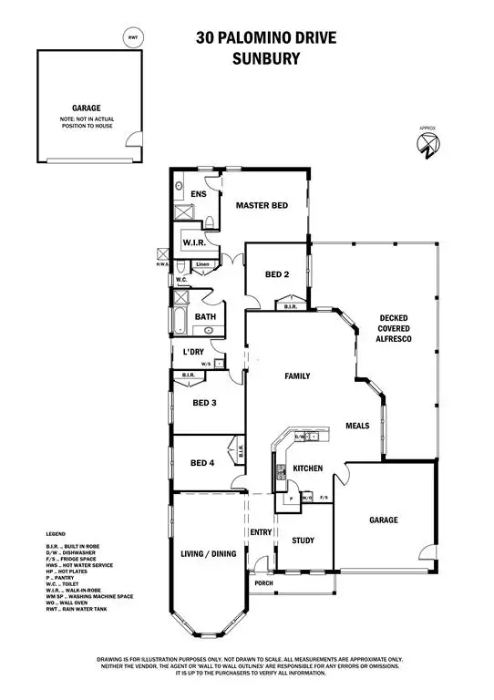 Floorplan of Homely house listing, 30 Palomino Drive, Sunbury VIC 3429