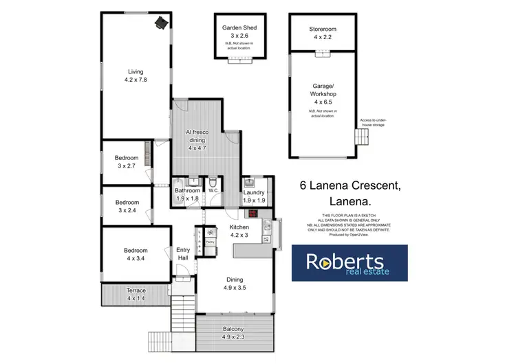 Floorplan of Homely house listing, 6 Lanena Crescent, Lanena TAS 7275