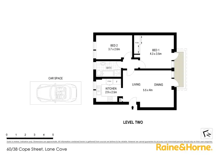 Floorplan of Homely apartment listing, 60/38 Cope Sreet, Lane Cove NSW 2066