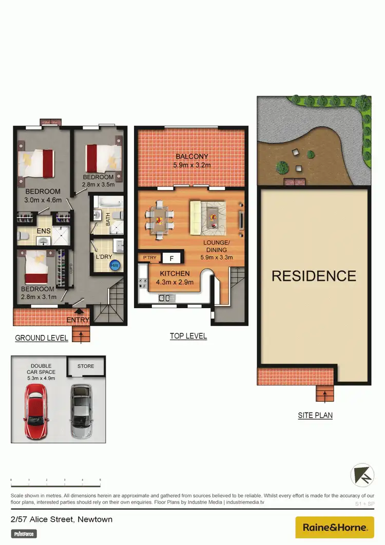Floorplan of Homely apartment listing, 2/57 Alice Street, Newtown NSW 2042