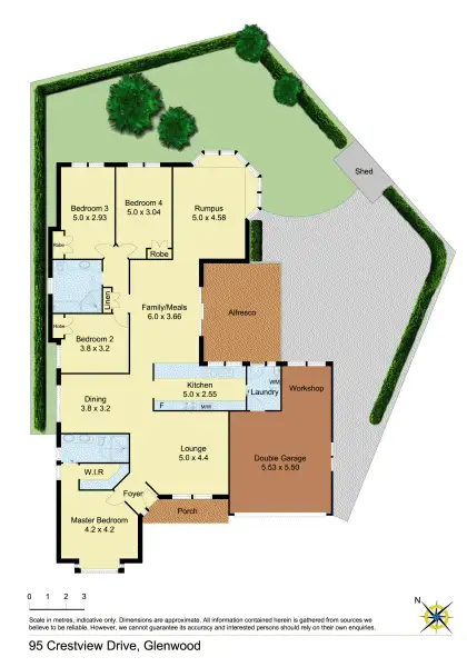 Floorplan of Homely house listing, 95 Crestview Drive, Glenwood NSW 2768
