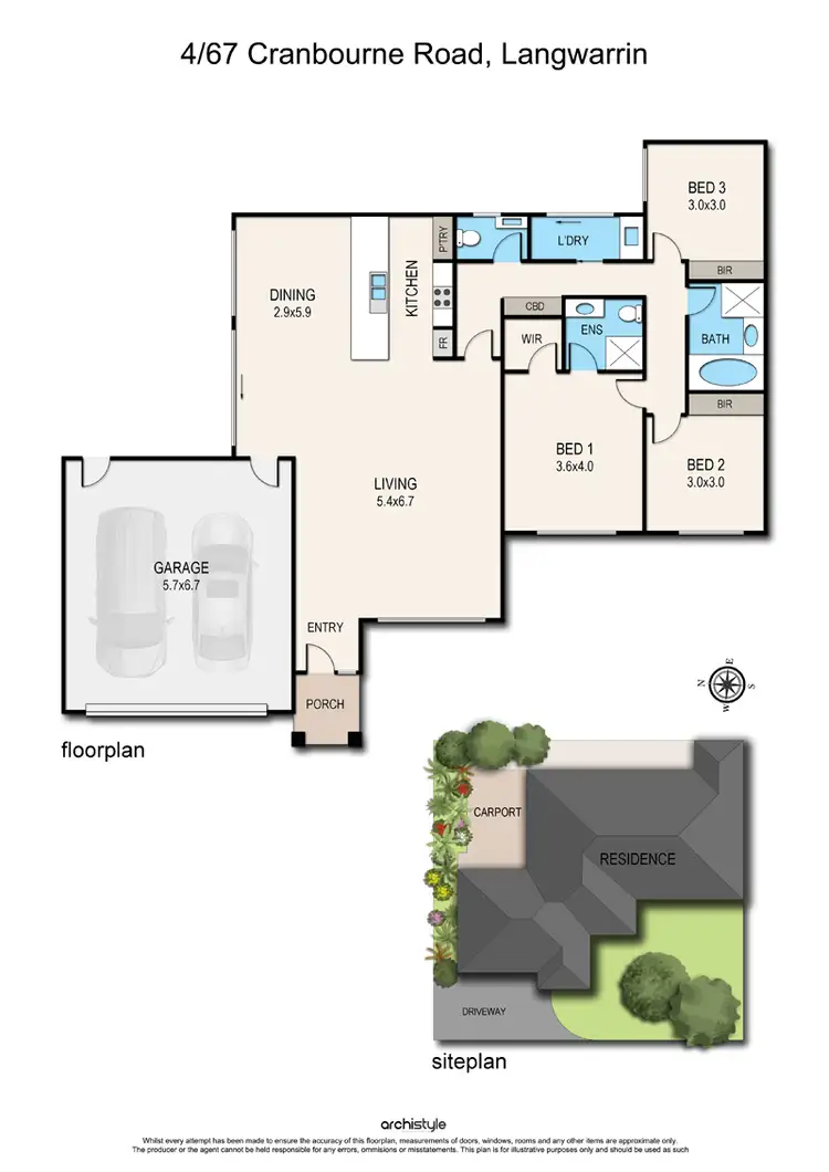 Floorplan of Homely house listing, 4/67 Cranbourne-Frankston Road, Langwarrin VIC 3910