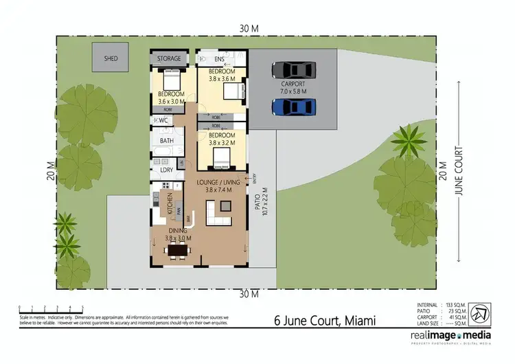 Floorplan of Homely house listing, 6 June Court, Miami QLD 4220