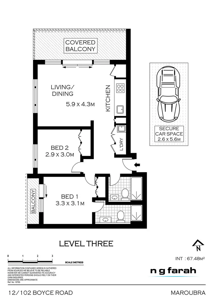Floorplan of Homely apartment listing, 12/102-106 Boyce Road, Maroubra NSW 2035