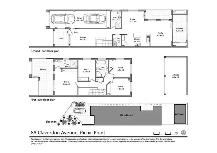 Floorplan of Homely house listing, 8a Claverdon Avenue, Picnic Point NSW 2213
