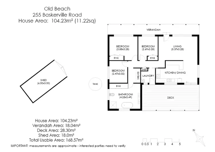 Floorplan of Homely house listing, 255 Baskerville Road, Old Beach TAS 7017