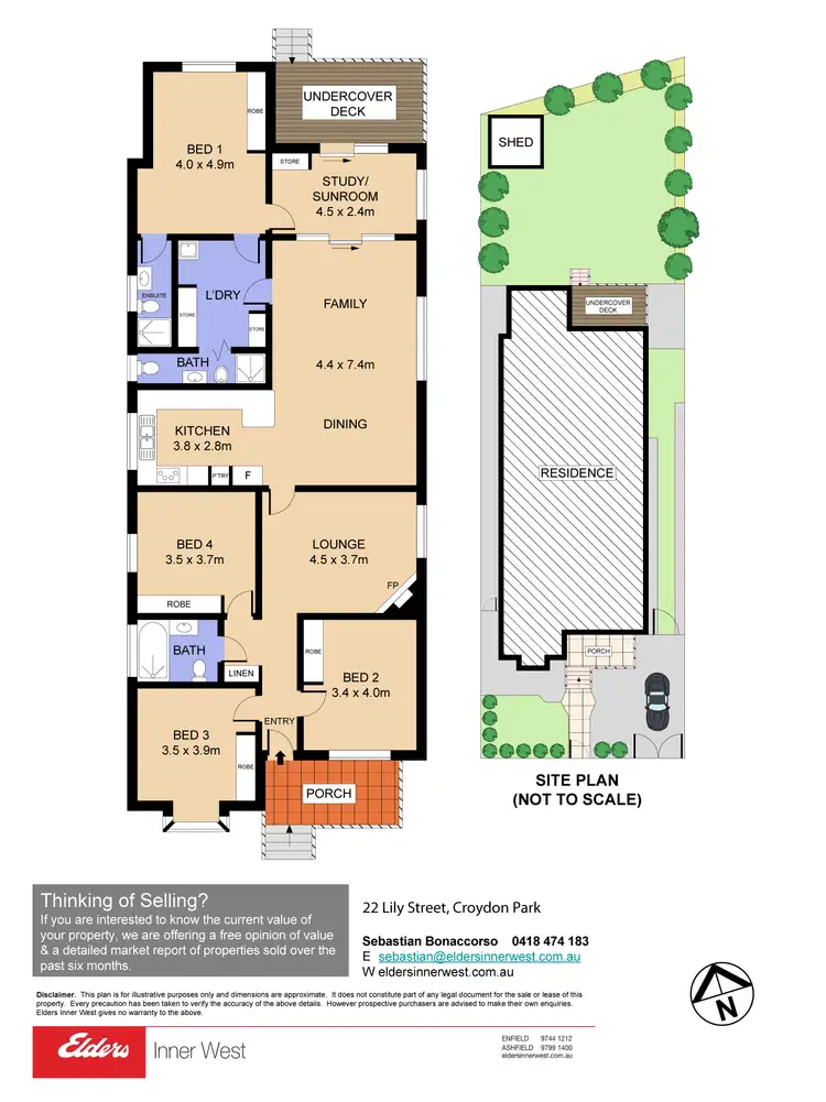 Floorplan of Homely house listing, 22 Lily Street, Croydon Park NSW 2133