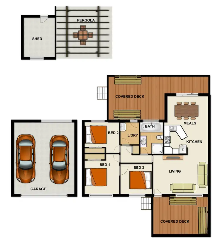 Floorplan of Homely house listing, 27 Winnetts Rd, Daisy Hill QLD 4127