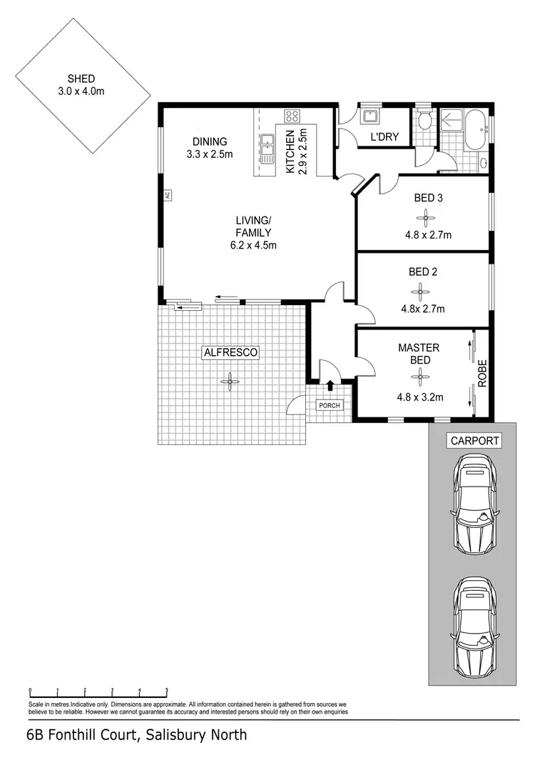 Floorplan of Homely house listing, 6B Fonthill Court, Salisbury North SA 5108