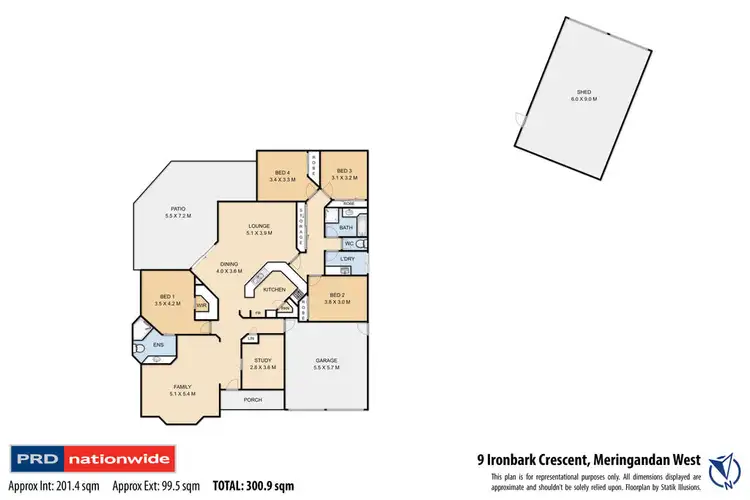 Floorplan of Homely house listing, 9 Ironbark Crescent, Meringandan West QLD 4352