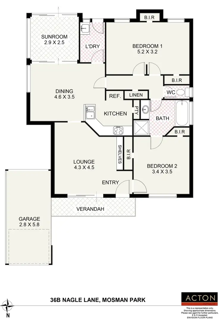 Floorplan of Homely house listing, 36B Nagle Lane, Mosman Park WA 6012