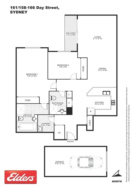 Floorplan of Homely apartment listing, 161/158-166 Day Street (289-295 Sussex Street), Sydney NSW 2000