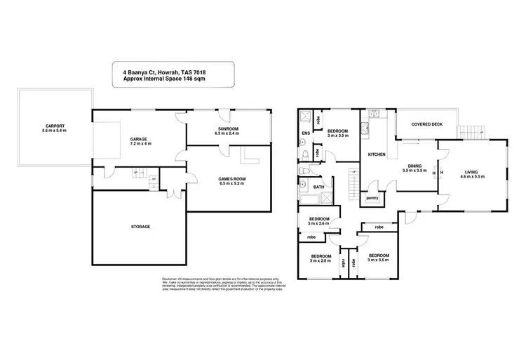 Floorplan of Homely house listing, 4 Baanya Court, Howrah TAS 7018