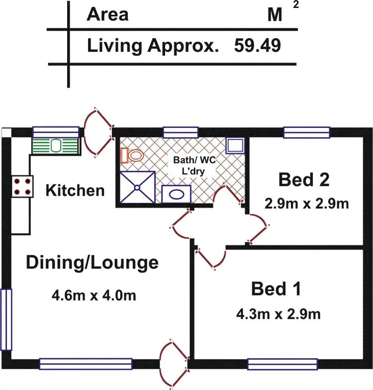 Floorplan of Homely unit listing, 5/9 Brian Street, Salisbury SA 5108