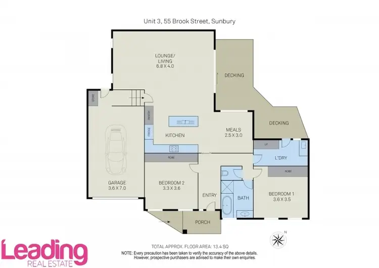 Floorplan of Homely unit listing, Unit 3/55 Brook Street, Sunbury VIC 3429